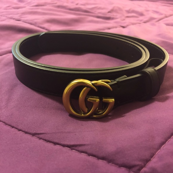 Gucci Accessories - Gold Buckle Gucci (GG) Belt